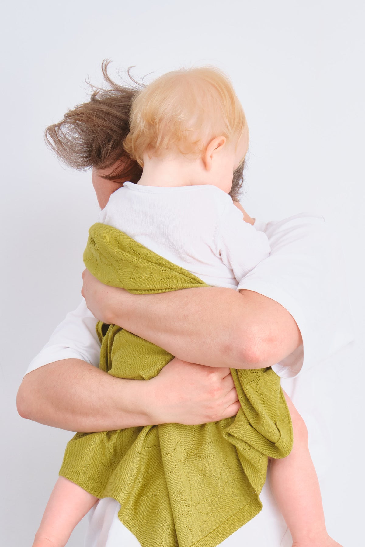 Couverture bébé motifs oiseaux. 