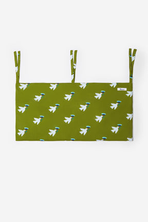 Pochette organisateur de lit conçue en coton doux certifié oeko-tex, elle s'adapte aux lits 120x60cm ou 140x 70cm.  26 PARADIS