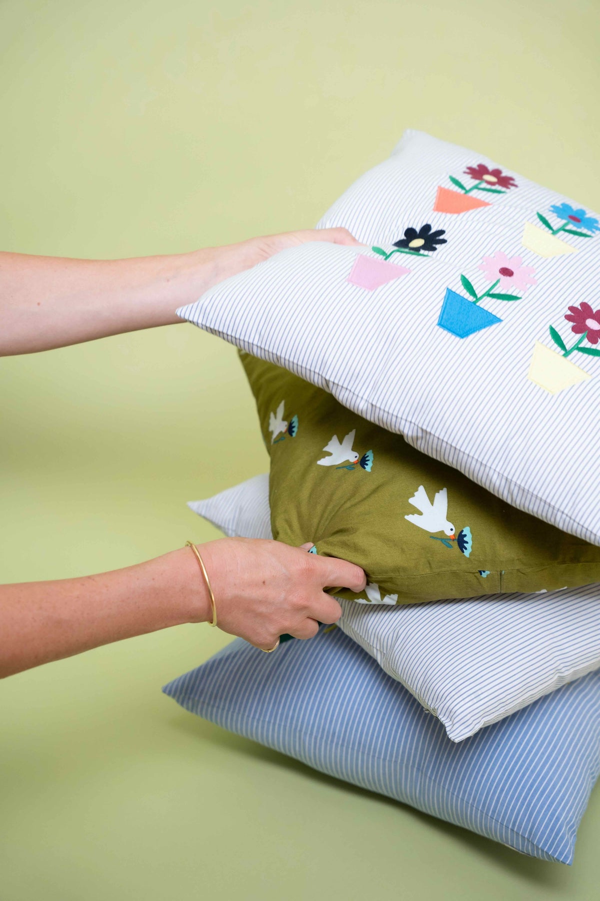 coussin brodé